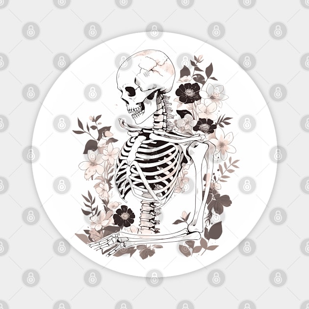 Cute Skeleton Magnet by DarkSideRunners